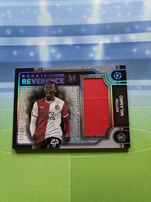 2023-24 Topps Museum UCL Relic RC Antoni Milambo /99 Feyenoord Rotterdam b