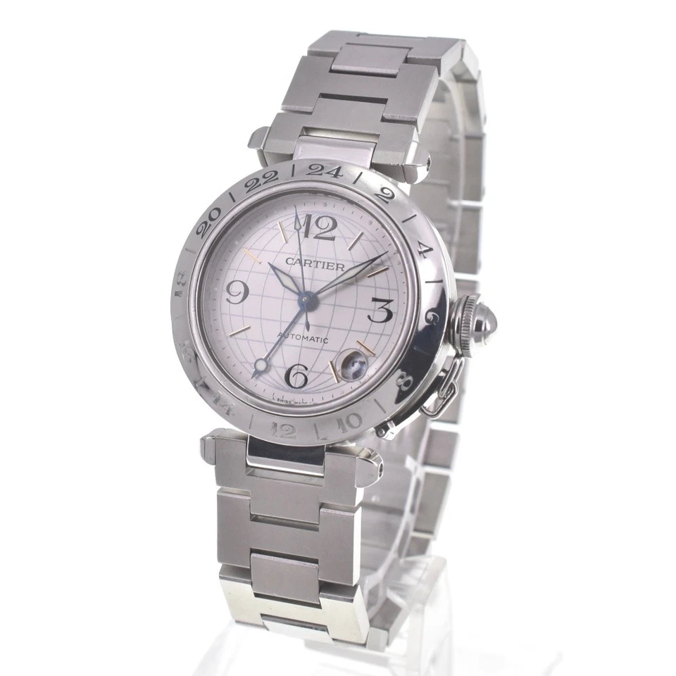 con papel CARTIER Pasha C Meridian GMT W31029M7/2377 Automático Unisex A#141511 Foto 2 de 4