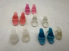 👠👠VTG 1960s~1980s Mattel Barbie Set of 5  Open Toe High Heels Mules Shoes👠👠