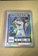 2022 Panini Elite Extra Edition - College Tickets Optic Matt McLain #CTO-35 Holo