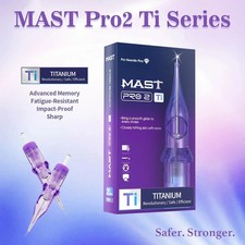 20pcs Mast Pro2 Ti Series Tattoo Needles Cartridges 1RL 0.25/0.30/0.35mm Safety