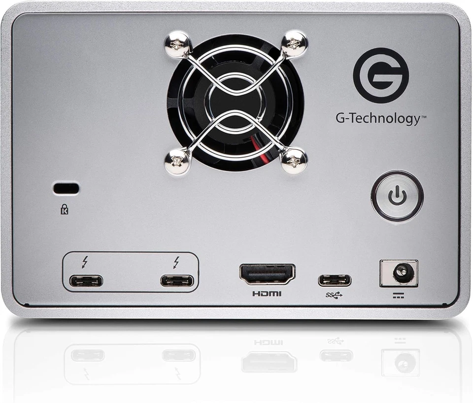 G-Technology 8TB G-RAID 2-Bay Thunderbolt 3 RAID Array Drive - Silver (0G05748-) - Image 3 of 4