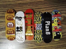 Tech Deck Lot Of 6 Decks - Plan B & Toy Machine