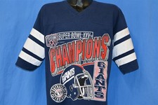 vtg 90s NEW YORK GIANTS SUPER BOWL XXV 1991 LOGO 7 NFL JERSEY t-shirt FOOTBALL L