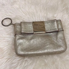 Kate Spade Pouch with Keyring Coin Case / Key Case Gold
