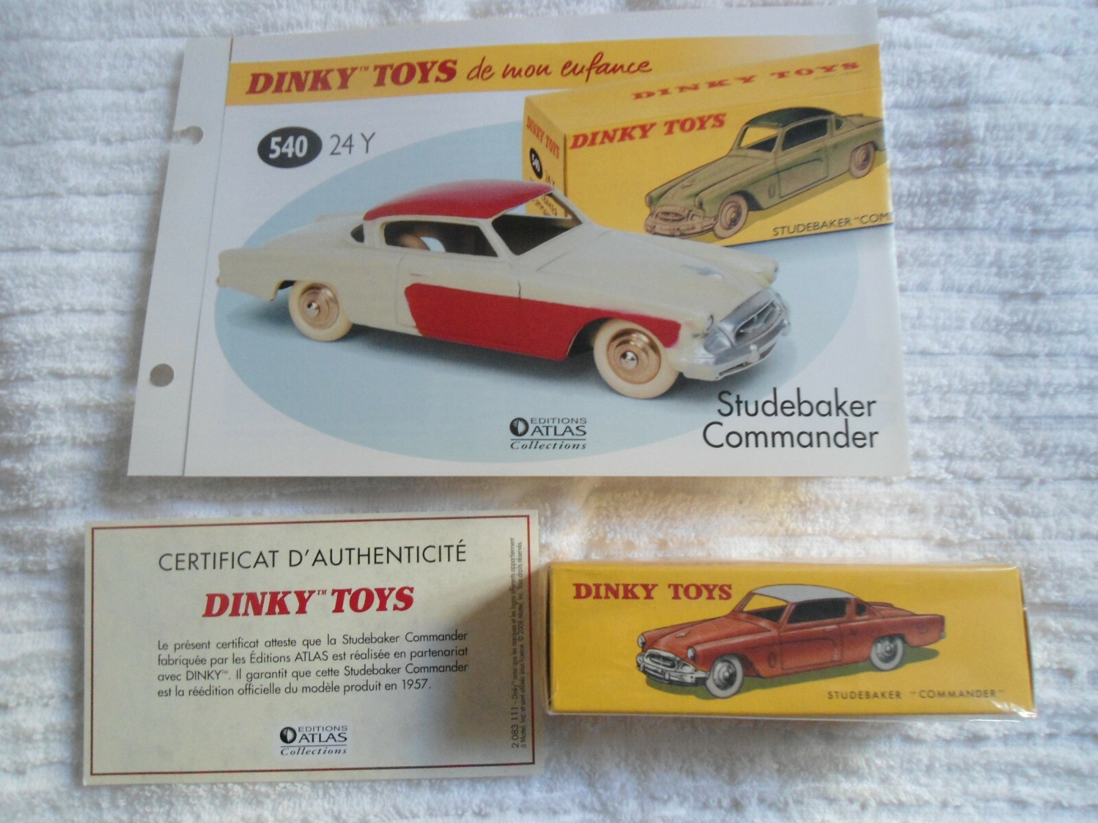 Studebaker Commander Dinky Toys Atlas 540 miniature neuve avec boite d'origine et certificat