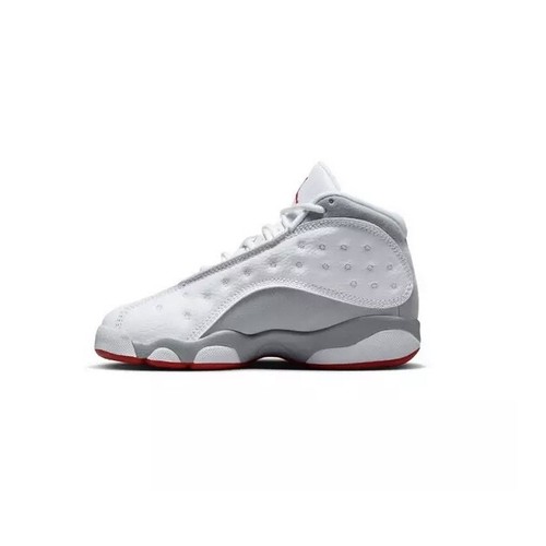 Nike Air Jordan Retro 13 Wolf Grey White Gray True Red White Preschool PS Size - Picture 2 of 12