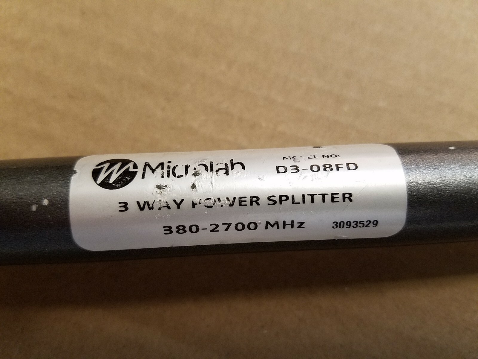 MicroLab D3-08FD 7-16 DIN 3-Way Power Splitter 500W 380MHz-2.7GHz RF Microwave