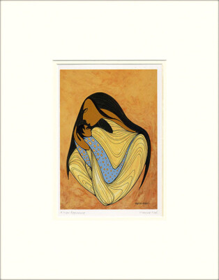 A NEW BEGINNING - 11'' x 14'' Matted print by Sioux artist Maxine Noel  