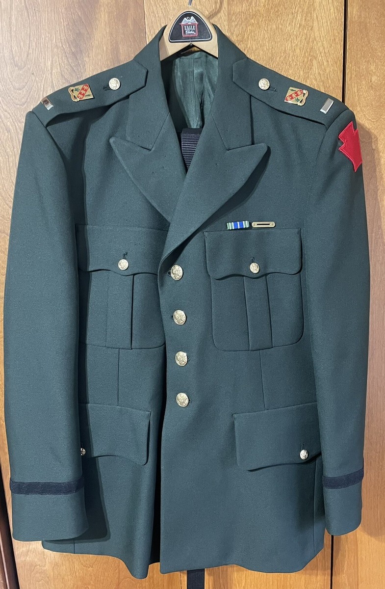 army officer dress green uniform ARMY GREEN SERVICE UNIFORM (AGSU) LONG SLEEVE SHIRT - OFFICER