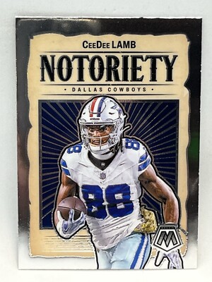 2024 Panini Mosaic Ceedee Lamb Notoriety Insert Card- #3 Dallas