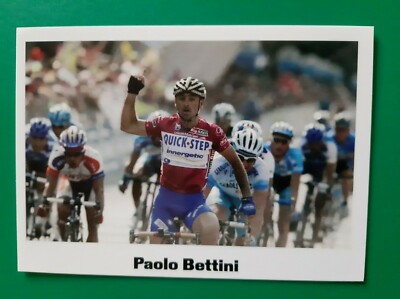 CYCLING cycling card PAOLO BETTINI team QUICK-STEP
