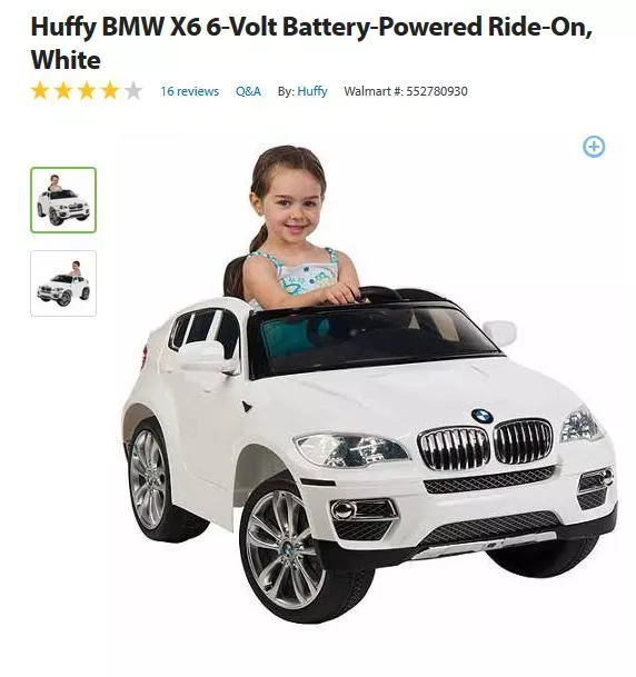 Bmw x6 cheap ride on car