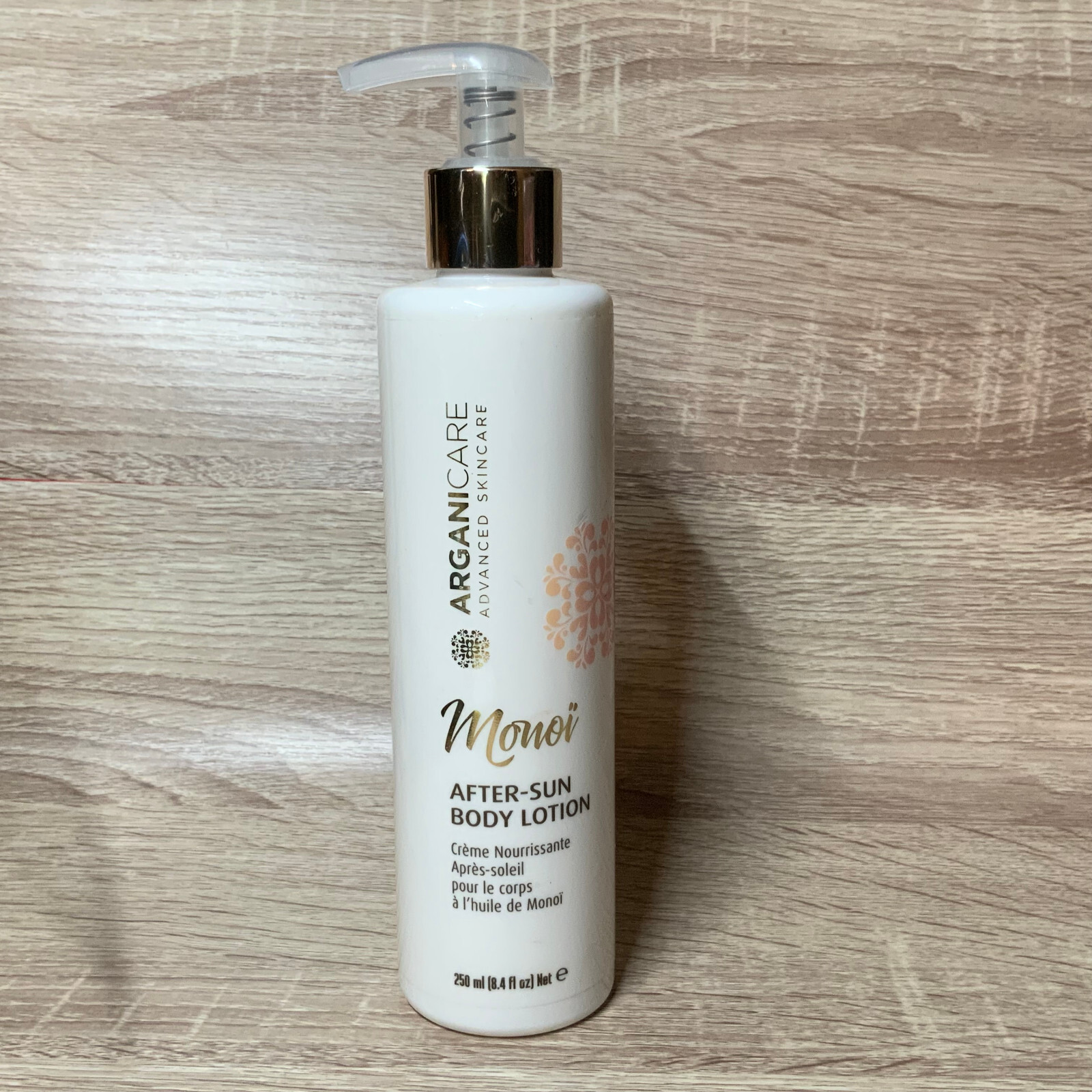 Crème après-soleil Arganicare 250ml pour réparer la peau qui pèle et préserver le bronzage