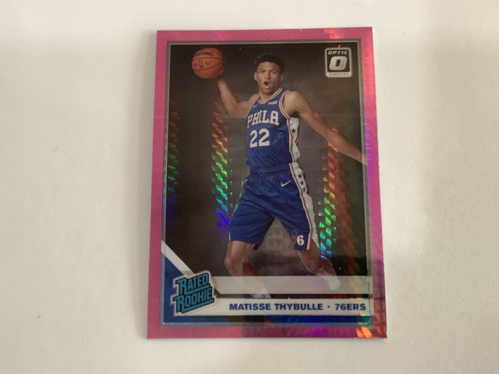 2019-20 Donruss Optic Hyper Pink #192 Matisse Thybulle Rated Rookie d