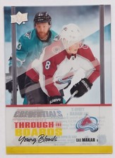 2019-20 UD Credentials Through The Boards Young Bloods Cale Makar Avalanche