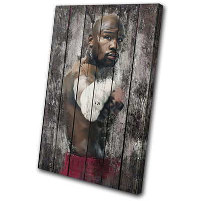 Floyd Mayweather Boxen Grunge Sport EINZELNE LEINWAND WANDBILD Bild Druck