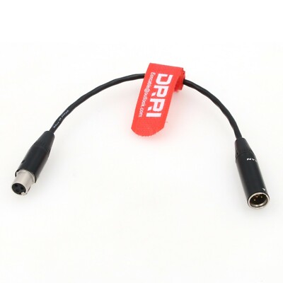 Mini XLR 4Pin TA4M to 3Pin TA3F microphone adapter Cable for AKG Bodypack Shure
