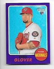 KODA GLOVER 2017 TOPPS HERITAGE CHROME PURPLE REFRACTOR #THC-568 NATIONALS