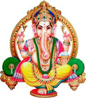 Hindu God Lord Ganesh / Ganesha 100% waterproof vinyl sticker decal - many sizes