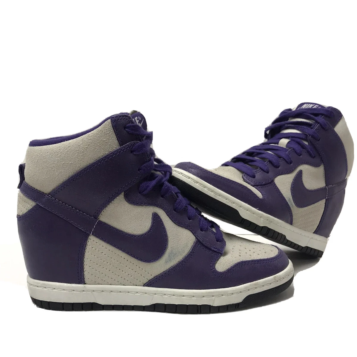 Nike Dunk Sky Hi Womens Size 6.5 Wedge Casual Fashion Purple