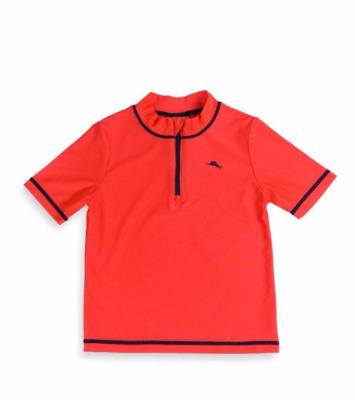 TOMMY BAHAMA Big Boy's L Red Zip Front Rashguard Swim Shirt NWT