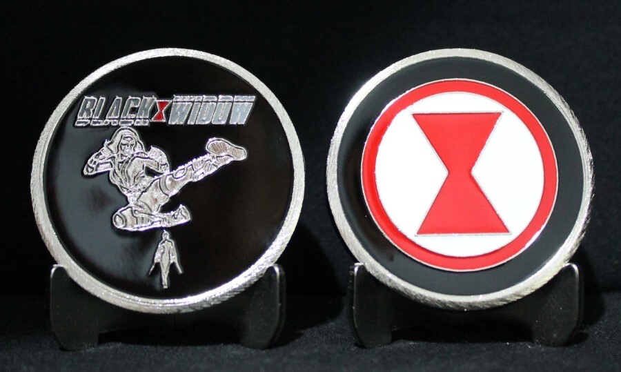 BLACK WIDOW FUN COLLECTIBLE CHALLENGE COIN SUPER HERO COINS NEW