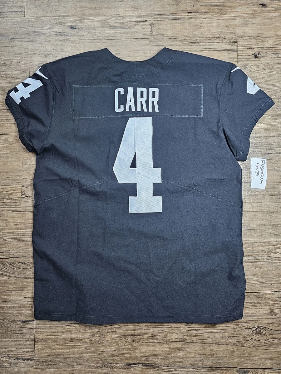 Nike Las Vegas Raiders No4 Derek Carr Black Men's Stitched NFL Limited 2016 Salute To Service Jersey