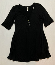 24Seven Comfort Apparel Dress Short Black M