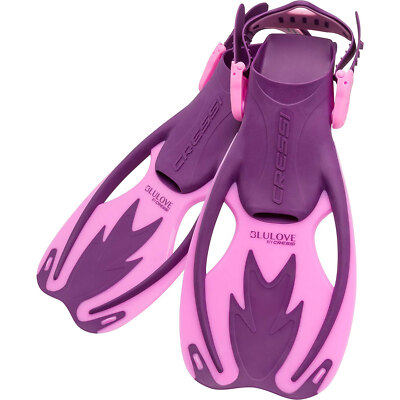 Used Cressi Rocks Kid Fins - Pretty in Pink - Large/X-Large