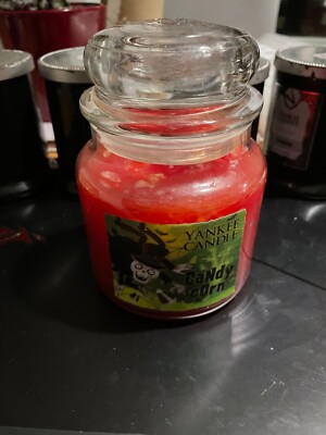 Yankee Candle Candy Corn Medium Jar Hologramm Portofrei Neu