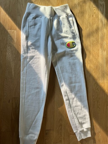Champion Damen Jogginghose weiß mit Neon Logo Gr. XS neu ohne Etikett