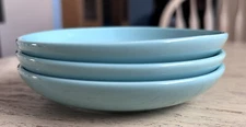 Set of 3 Lead-free Sweese 4 7/8" Turquoise Saucers in Excellent Used Condition