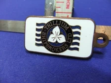 vtg fob badge trillium shipbroker shipping nautical advert advertising transport