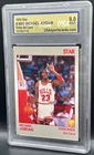 1990 Star Michael Jordan #NNO Grey Ad Card USA 9 Mint Chicago Bulls
