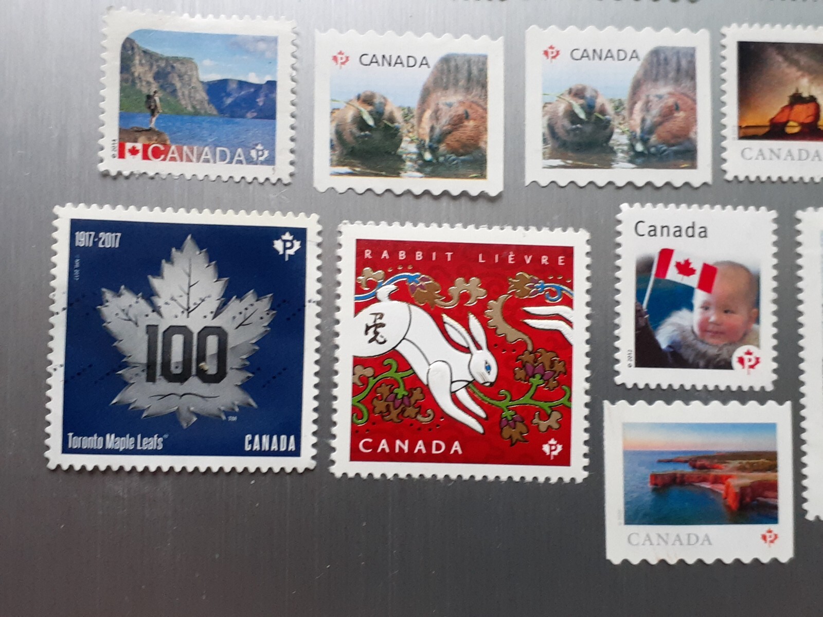 MINT Lot of 20 Canada P Stamps ALL DIFFERENT no gum 18.40 FACE VALUE