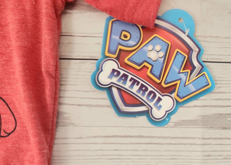 Paw Patrol Red Tee Shirt Size 7, Nickelodeon Dalmatian Fire fighter, Marshall - Image 4 of 4