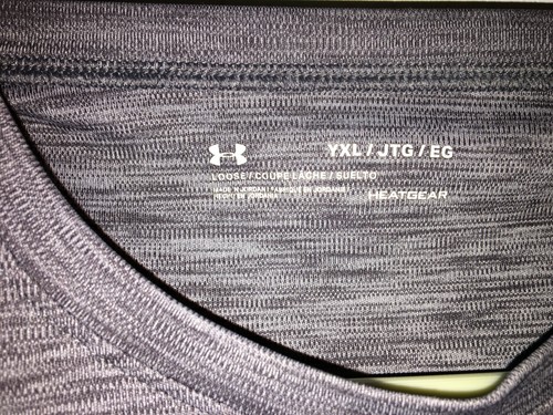 Under Armour T-Shirt Loose Heatgear Grau Größe: YXL - Bild 3 von 5