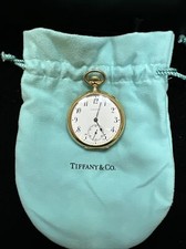 18K Gold Tiffany  Co. Pocket Watch Runs Great