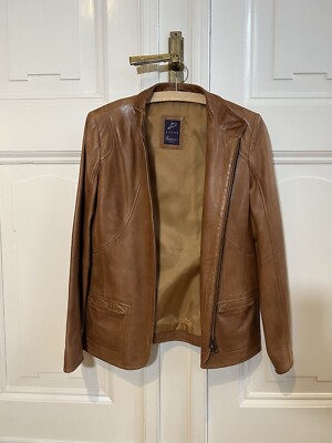 Braune Lederjacke von Beaver s, Ella, Größe 38