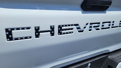 Tailgate raised matte letters compatible with CHEVROLET COLORADO 23 24 ...