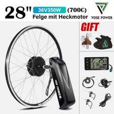 28 Zoll 700C 350W Heckmotor E-Bike Kit Umbausatz mit 13Ah Akku für Schraubkranz