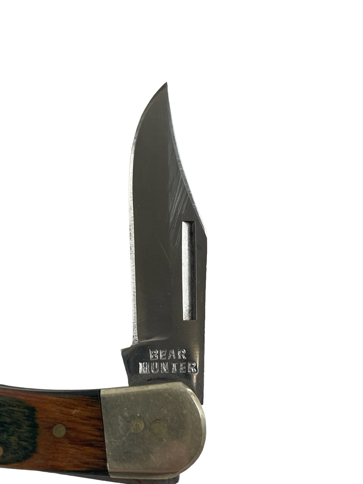 Vintage Bear Hunter Solingen Stainless 440 Pakistan Folding Knife eBay