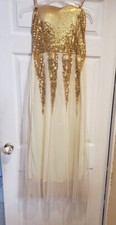 Long Strapless Women Dressy Dress Size L