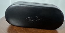 CASE ONLY Ray-Ban Black Hard Side Aviator Clamshell Eyeglass Sunglasses EUC