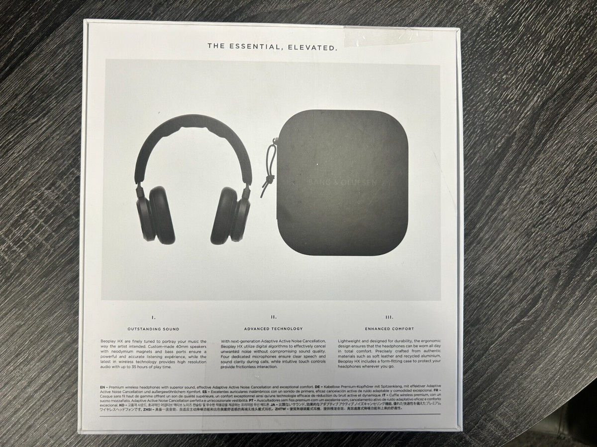 〈Bang&Olufsen〉BEOPLAY HX Black Bang and Olufsen - Beoplay HX Wireless Noise Cancelling Over