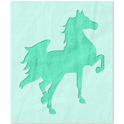 Prancing Horse Stencil - Reusable Mylar for DIY Crafts, Painting, Drawing