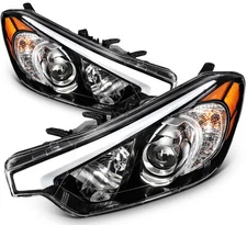 Headlights Assembly For 2014 2015 2016 Kia Forte Halogen Headlamps Left+Right