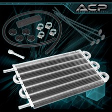 High Universal Power Steering Tranny Transmission Oil Cooler Silver