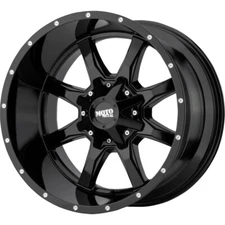MOTO METAL MO970 20X10 8X165.1 Offset -24 Gloss Black/Milled Lip (Quantity of 1)
